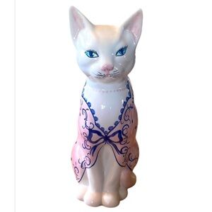 ZANOLLI ⭐️Italy hand painted tall cat figure